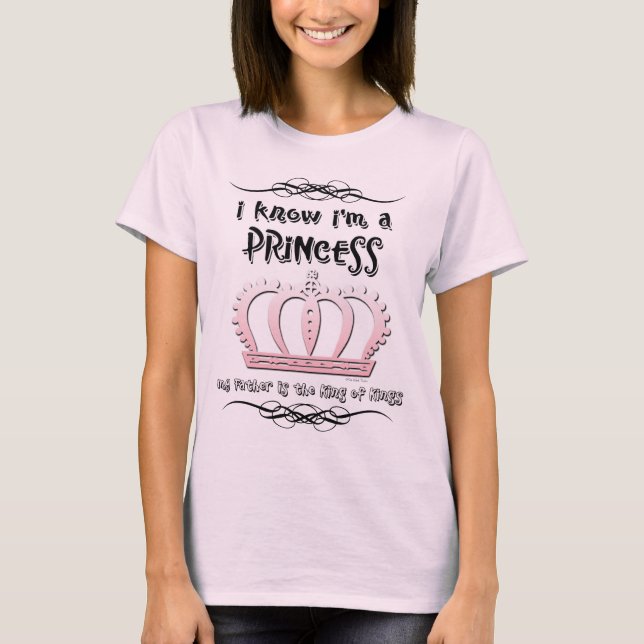 T-shirt Je sais que je suis une princesse (Devant)