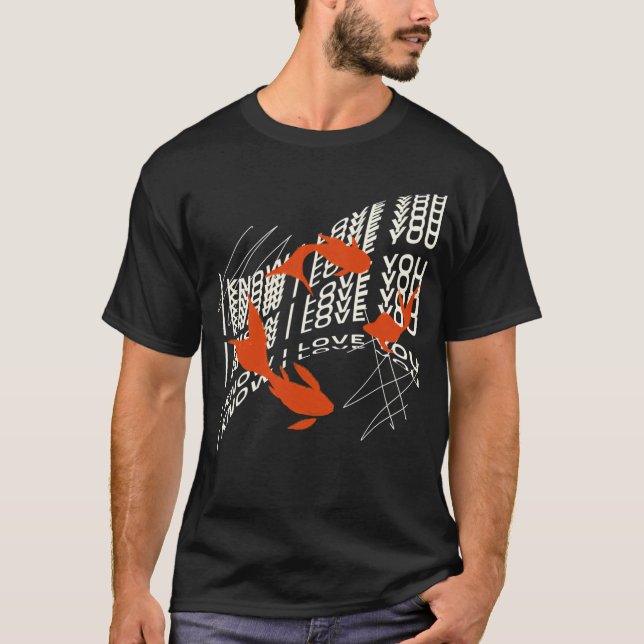 T-shirt Je sais que je t'aime poisson (Devant)