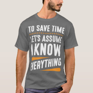 T-shirt Je sais tout