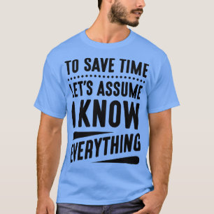 T-shirt Je sais tout 3