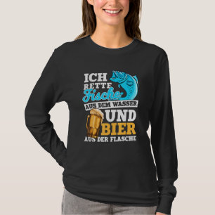 T-shirt Je Sauve Le Poisson De L'Eau Et La Bière Du Boucho