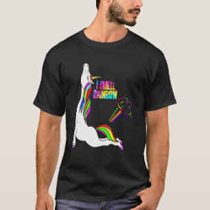 T-shirt Je Sens Arc-en-ciel Farer licorne - Arc-en-ciel