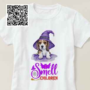 T-shirt Je sens Beagle enfant sorcière