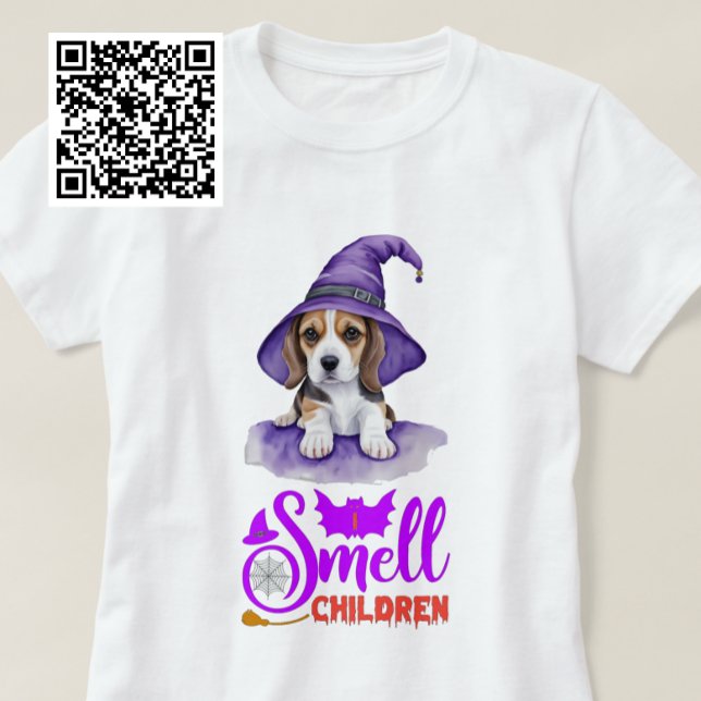 T-shirt Je sens Beagle enfant sorcière (Créateur téléchargé)