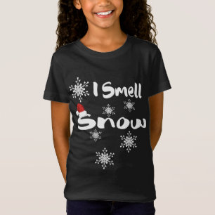 T-Shirt Je sens Chou de neige Santa chapeau mignon flocons