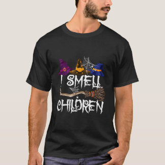 T-shirt Je Sens Des Enfants Sorcières Halloween Py