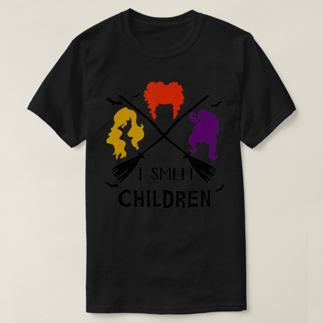 T-shirt Je Sens Enfants Drôle Sorcières Halloween Party Co (Design devant)