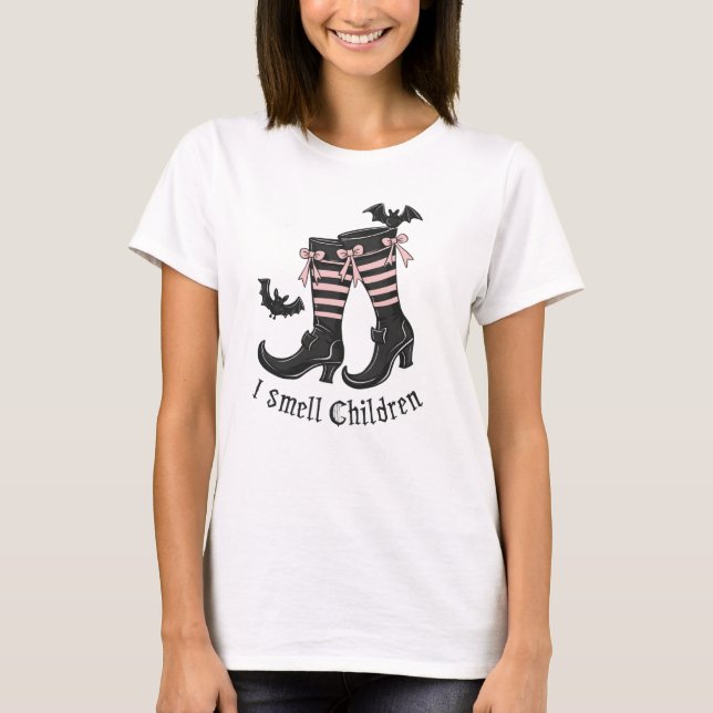 T-shirt Je Sens Enfants-Noir & Rose Striped Chaussettes &  (Devant)