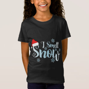 T-Shirt je sens la neige, les mignonnes flocons de neige e