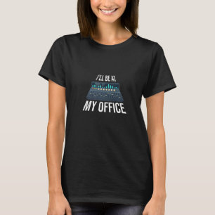 T-shirt Je serai à mon bureau Sound Designer Audio Enginee