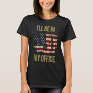 T-shirt Je serai au bureau Mon jardinier de jardinage sous