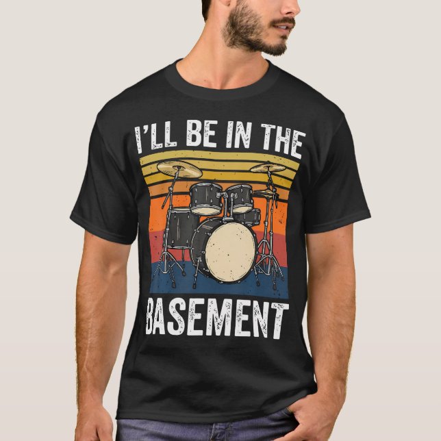 T-shirt Je Serai Au Sous-Sol (Devant)