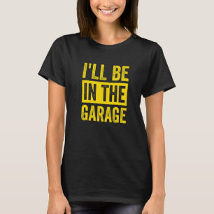 T-shirt Je serai dans le garage Mécanicien Papa Premium_2