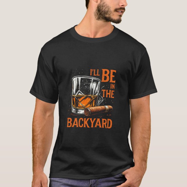 T-shirt JE SERAI DANS LE JARDIN Whiskey Cigar (Devant)