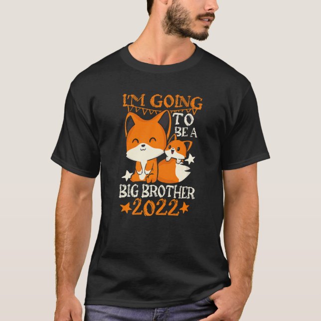 T-shirt Je serai Grother 2022 Fox Enfants Grossesse (Devant)