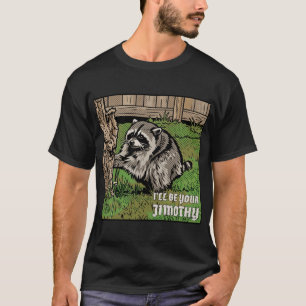 T-shirt Je serai ton Raton laveur Pop Art Jimothy