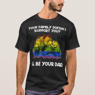 T-shirt Je serai votre papa Fière LGBTQ Fière Papa