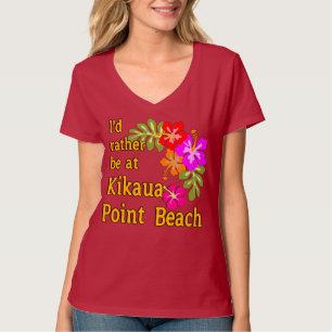 T-shirt Je serais plutôt à la plage de point de Kikaua,