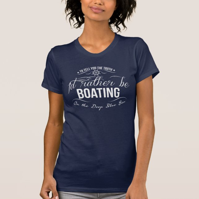 T-shirt Je serais plutôt canotage (Devant)