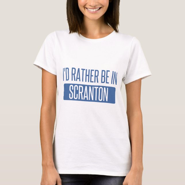 T-shirt Je serais plutôt dans Scranton (Devant)
