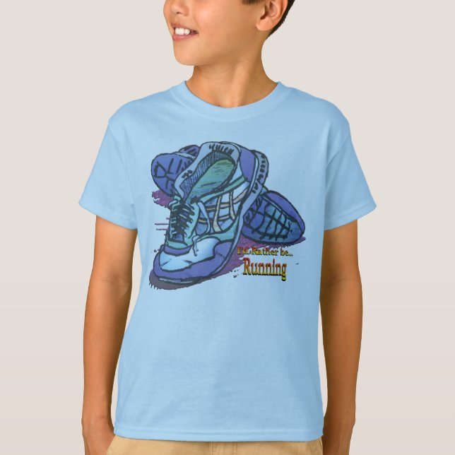 T-shirt Je serais plutôt les baskets courants de _ (Devant)