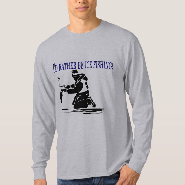 T-shirt Je serais plutôt pêche de glace ! (Devant)