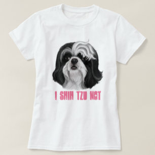 T-shirt Je shih tzu non