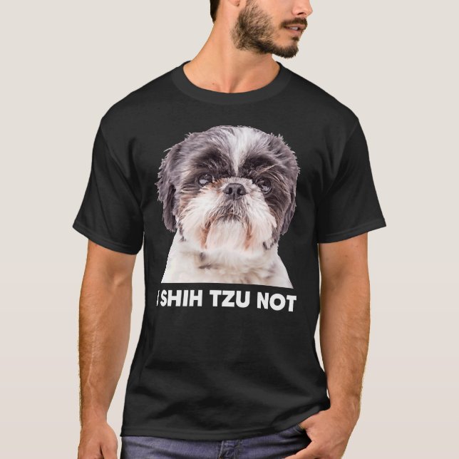 T-shirt Je Shih Tzu Non (Devant)