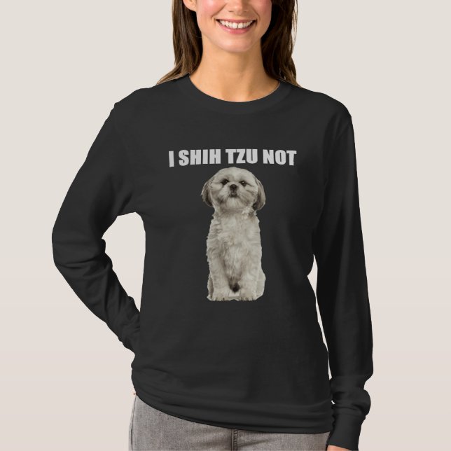 T-shirt Je Shih Tzu Non (Devant)