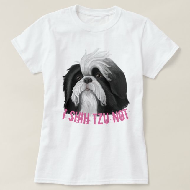T-shirt Je Shih Tzu Non (Design devant)