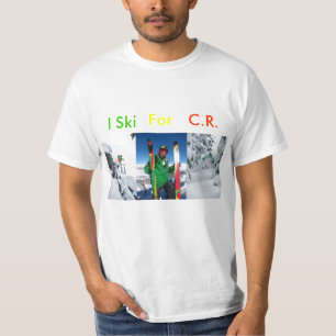 T-SHIRT JE SKIE POUR LE CR (RASTA)