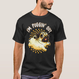T-shirt Je sors Pug Chien Pun