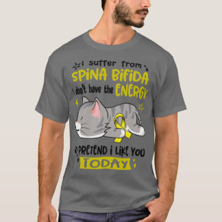 T-shirt Je Souffre De Spina Bifida Je N'Ai Pas L'Énergie