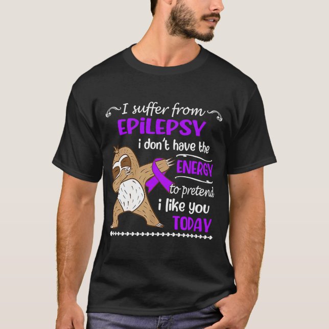 T-shirt Je souffre d'épilepsie Je n'ai pas de parfum énerg (Devant)