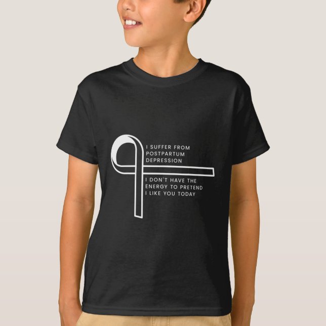T-shirt Je Souffre D'Un Trouble De Stress Post-Traumatique (Devant)