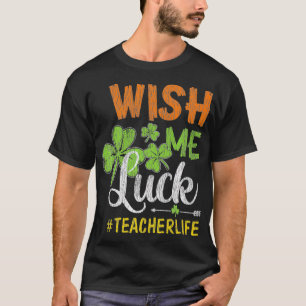 T-shirt Je souhaite chance Shamrock St
