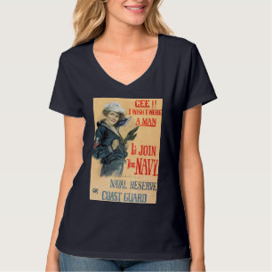 T-shirt Je souhaite que j'aie été un homme