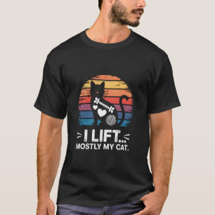 T-shirt Je soulève surtout mon chat drôle de séance d'entr