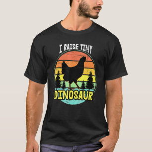 T-shirt Je soulève Tiny Dragon Vintage Retro 70s Poulet Fo
