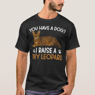 T-shirt Je soulève un petit léopard Chien de Bengale propr