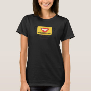 T-shirt Je souris sous le masque et je t'embrasse dans mon