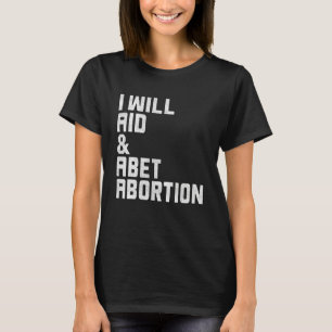 T-shirt Je soutiendrai et faciliterai les droits de reprod