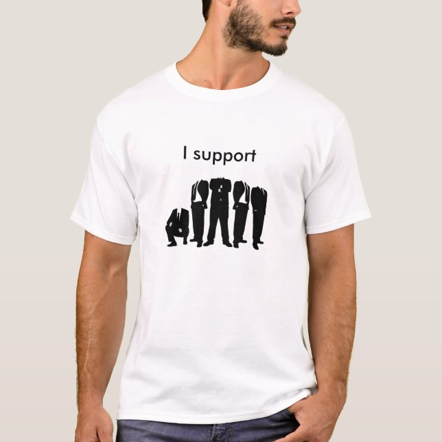 T-shirt Je soutiens anonyme (Devant)