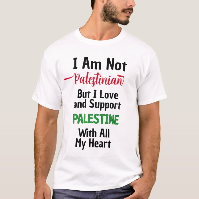 T-shirt Je soutiens la Palestine (Devant)