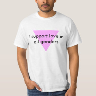 T-shirt Je soutiens l'amour dans tous les genres