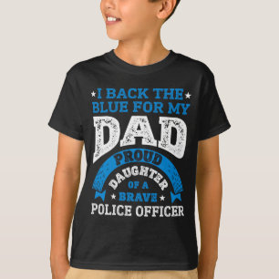 T-shirt Je soutiens le bleu pour mon père