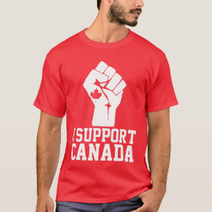 T-shirt Je soutiens le Canada - Fière Canadien