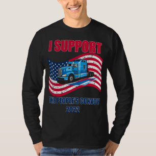 T-shirt Je soutiens le convoi du peuple 2022 Amérique libr