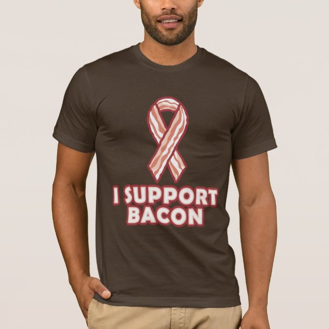 T-shirt Je soutiens le lard (Devant)