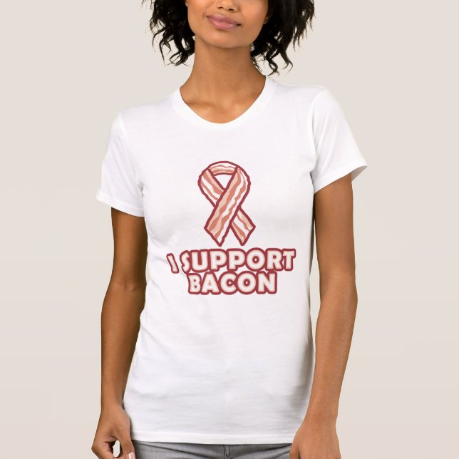 T-shirt Je soutiens le lard (Devant)